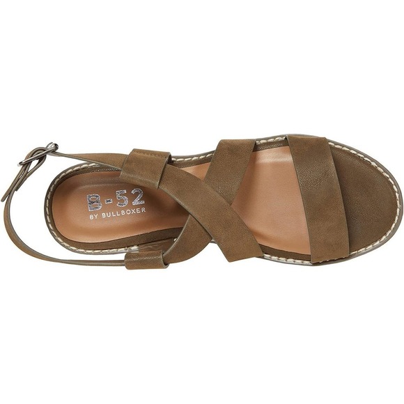 B-52 by Bullboxer Ivvy Sandals Adjustable Buckle Strap Olive Size 9 - Picture 2 of 12